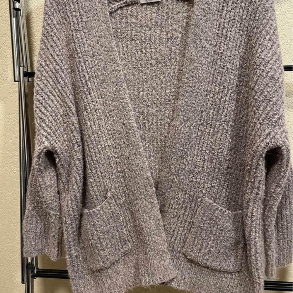 "Active USA" fuzzy cardigan - warm - sweater - women size small